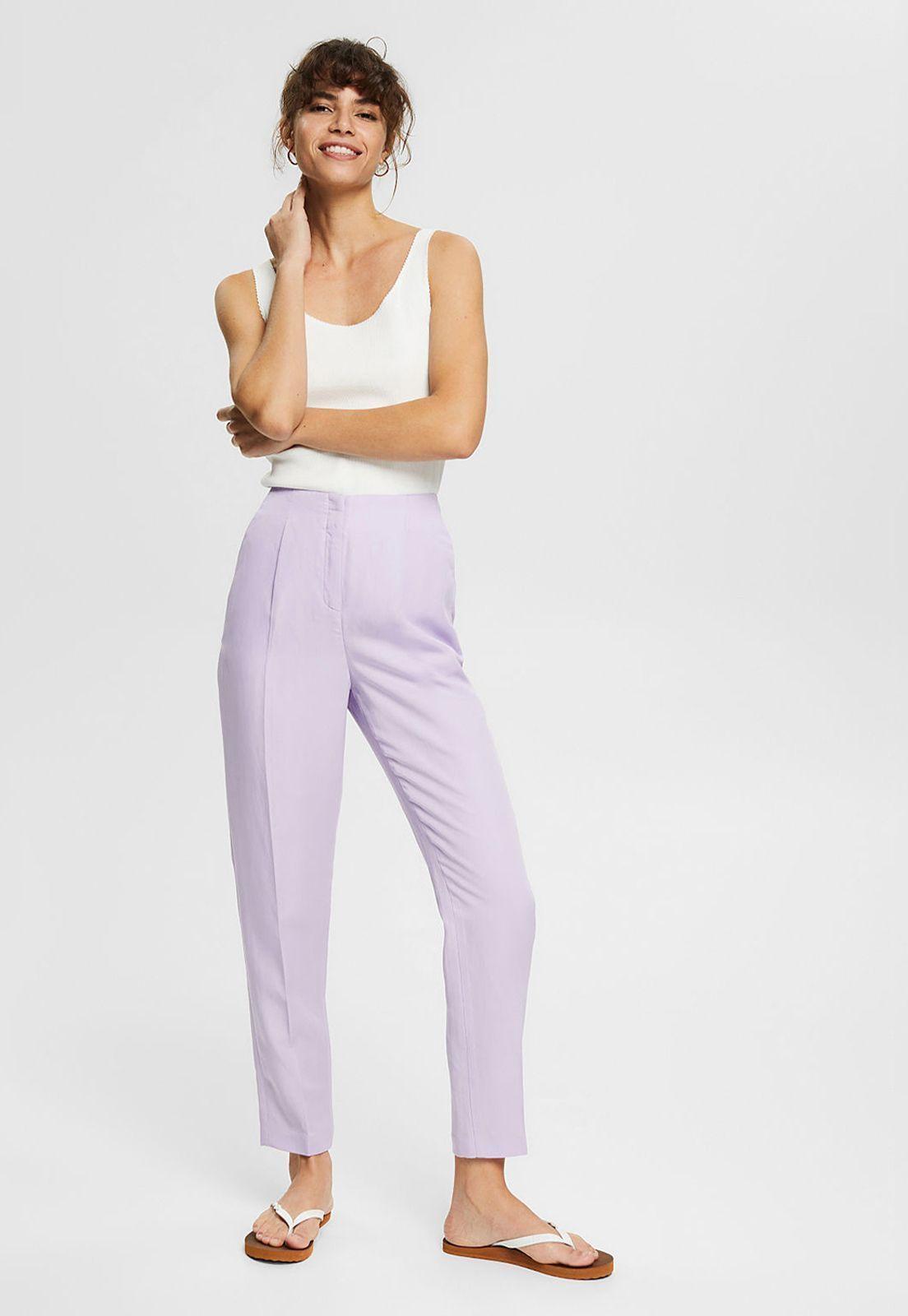 Pantalón Con Pinzas En La Cintura Esprit-2