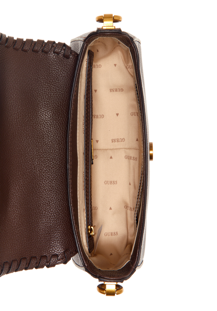 Cartera Kaoma Top Handle Flap Cho Café Guess-3