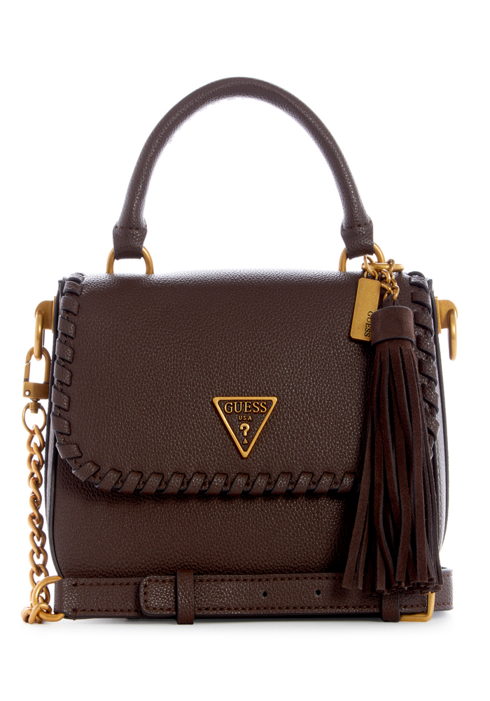 Cartera Kaoma Top Handle Flap Cho Café Guess-0