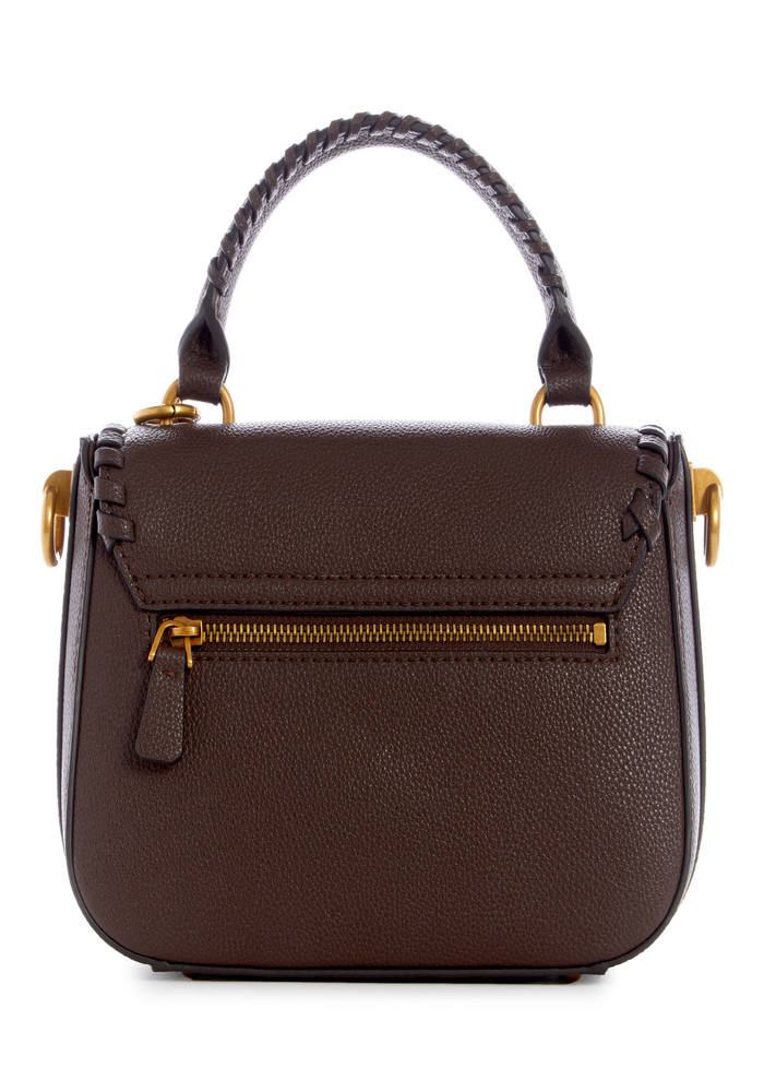 Cartera Kaoma Top Handle Flap Cho Café Guess-1