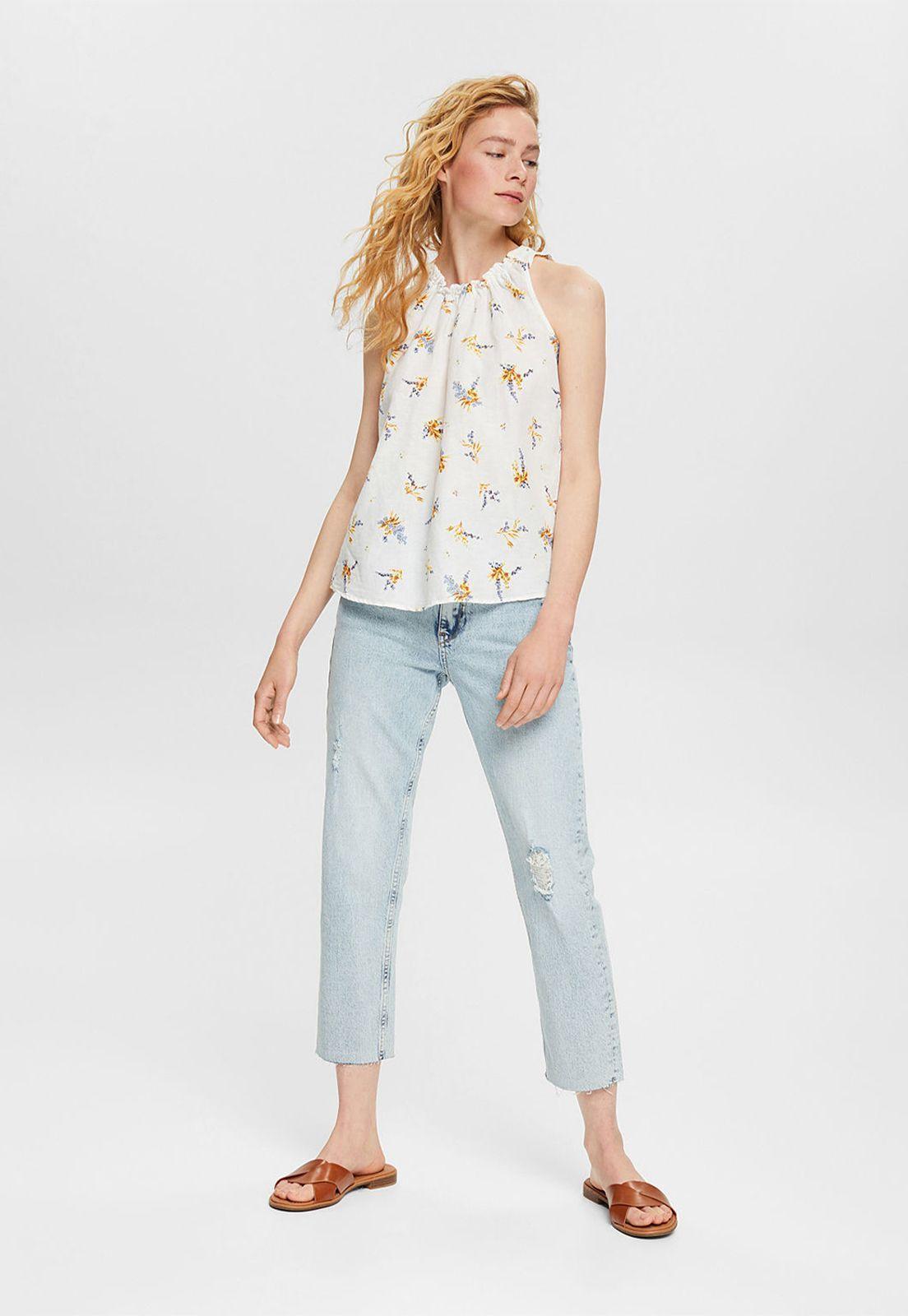 Blusa Con Estampado Floral Esprit invierno-2