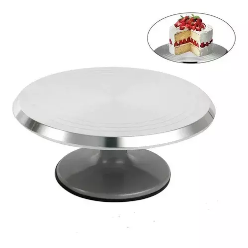 Base Giratoria Tortas Plato Giratorio Base Aluminio 29cm -3
