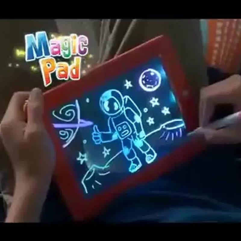 Tablero De Escritura Led Pizarra Magica Dibujo Mágico 3d-7