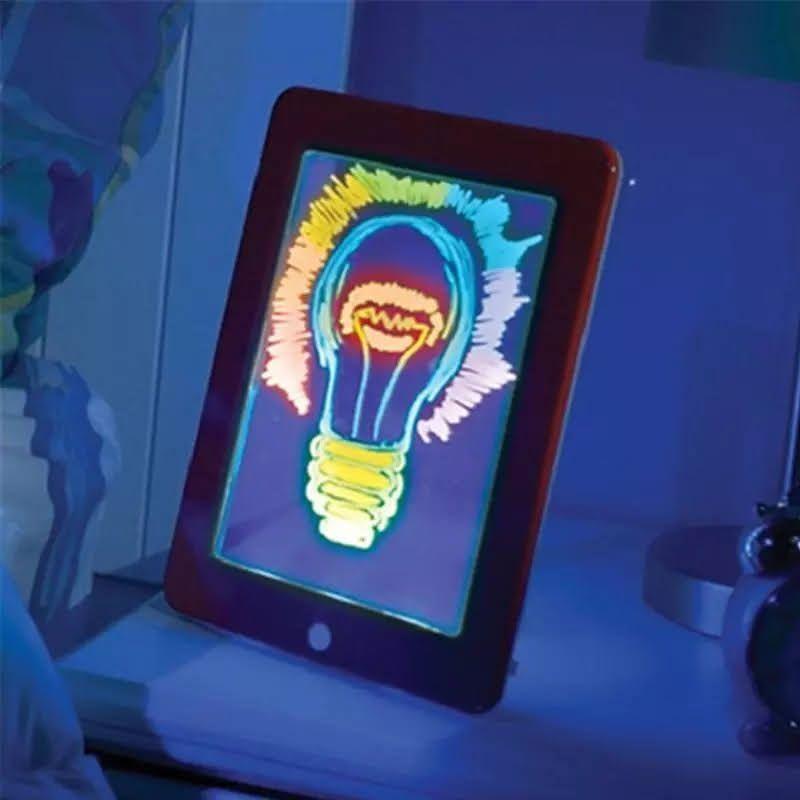 Tablero De Escritura Led Pizarra Magica Dibujo Mágico 3d-2