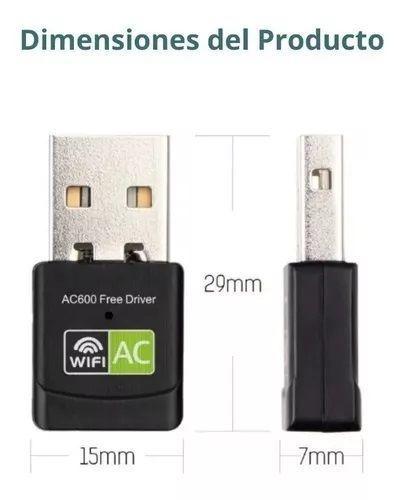 Adaptador Wifi Usb Dualband 2.4g / 5g 600 Mbps Con Bluetooth-3