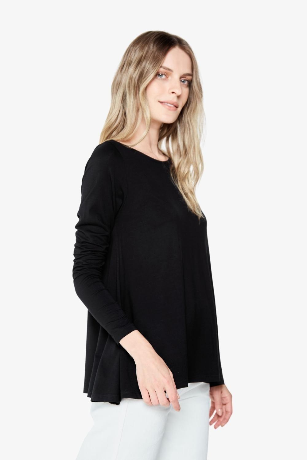 Polera Bianca Campana negra-1