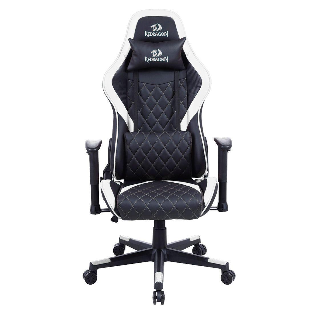 Silla Gamer Redragon Gaia Reclinable y Ajustable Blanca-0