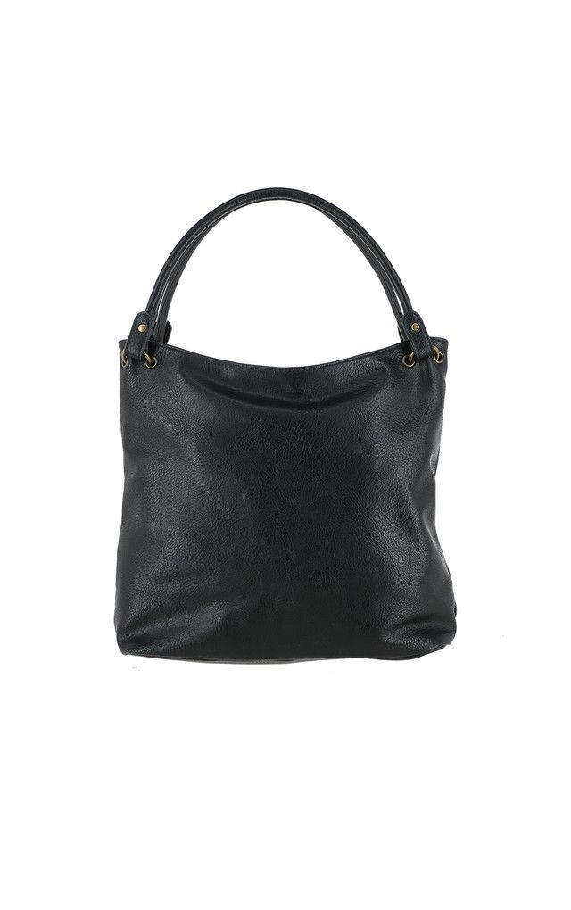 Cartera Hombro Botanic Patchwork Negra Humana-1