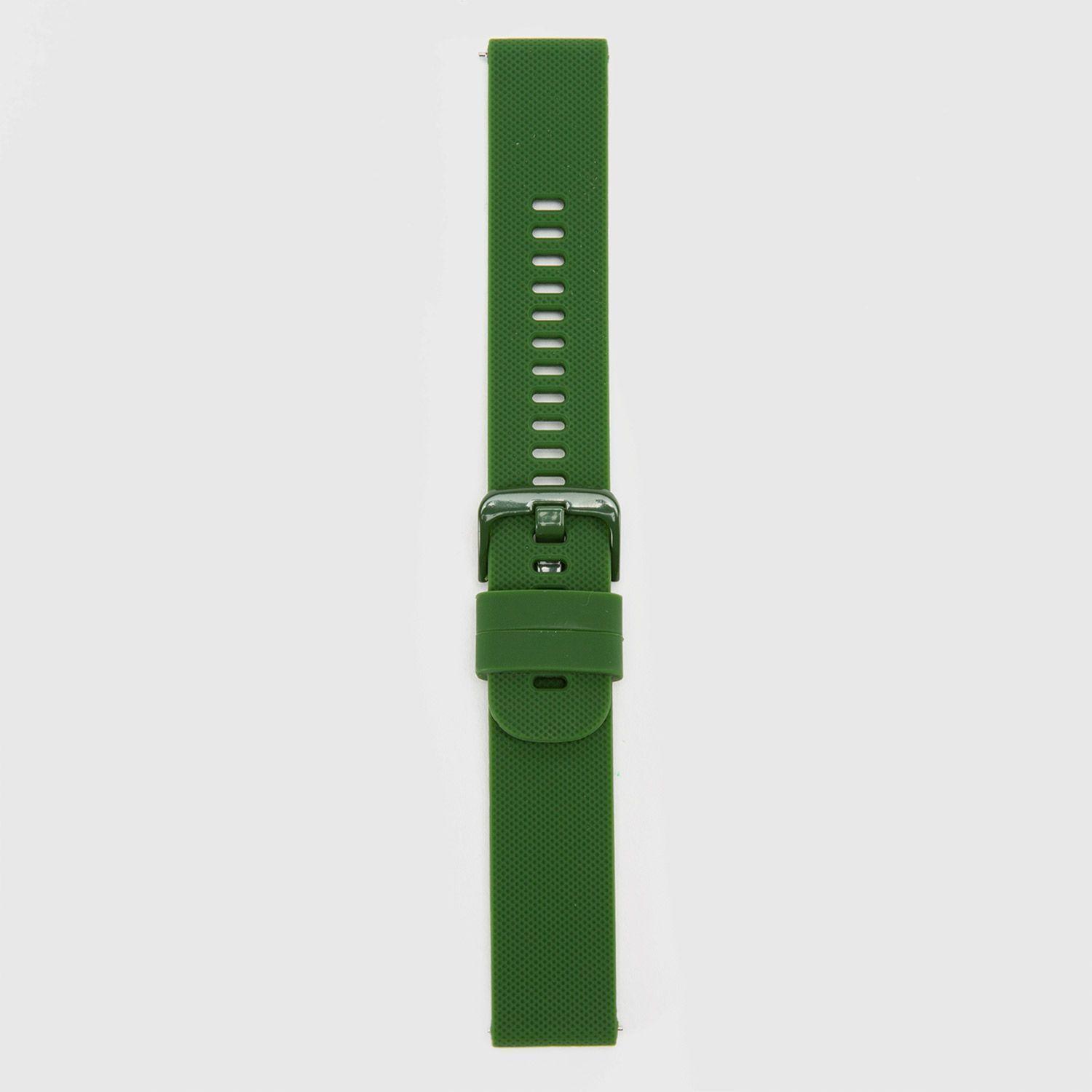 Correa Smartwatch Silicon Kaki Green 20 mm STRANDHILL-1
