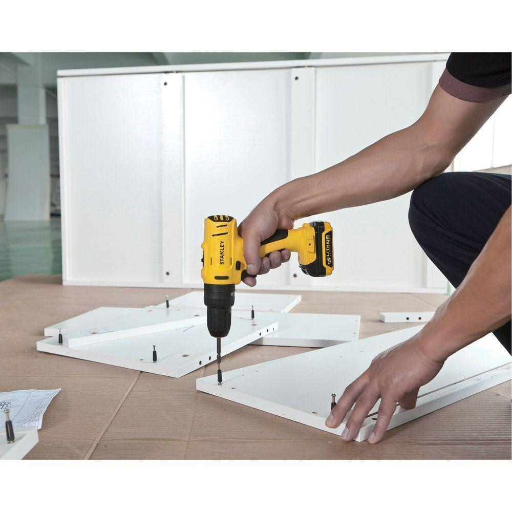 Taladro Percutor 12V + 2 Baterías   Sch121S2K-B2  Stanley-0