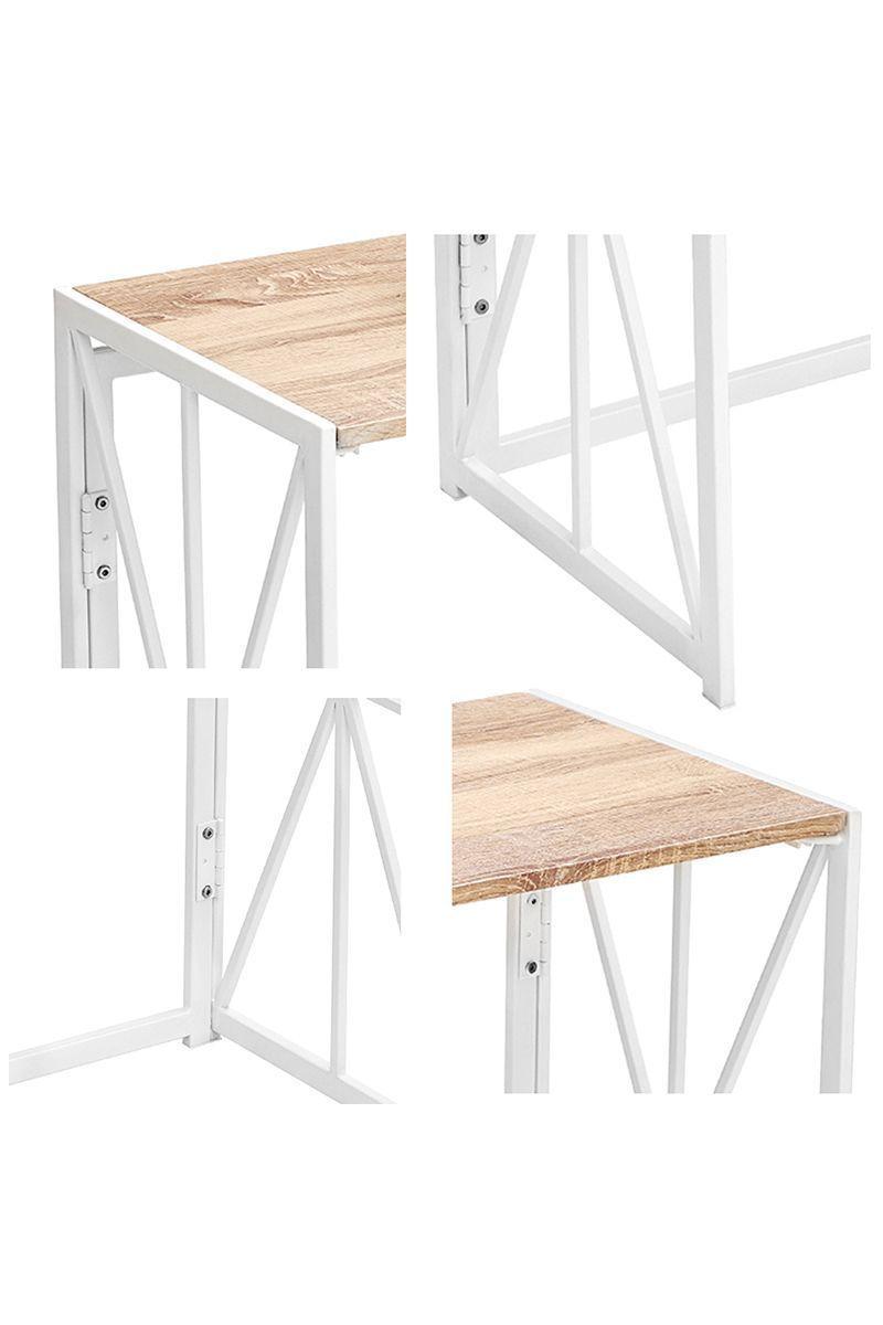 Escritorio Asteria Mesa de Arrimo Plegable Beige-4