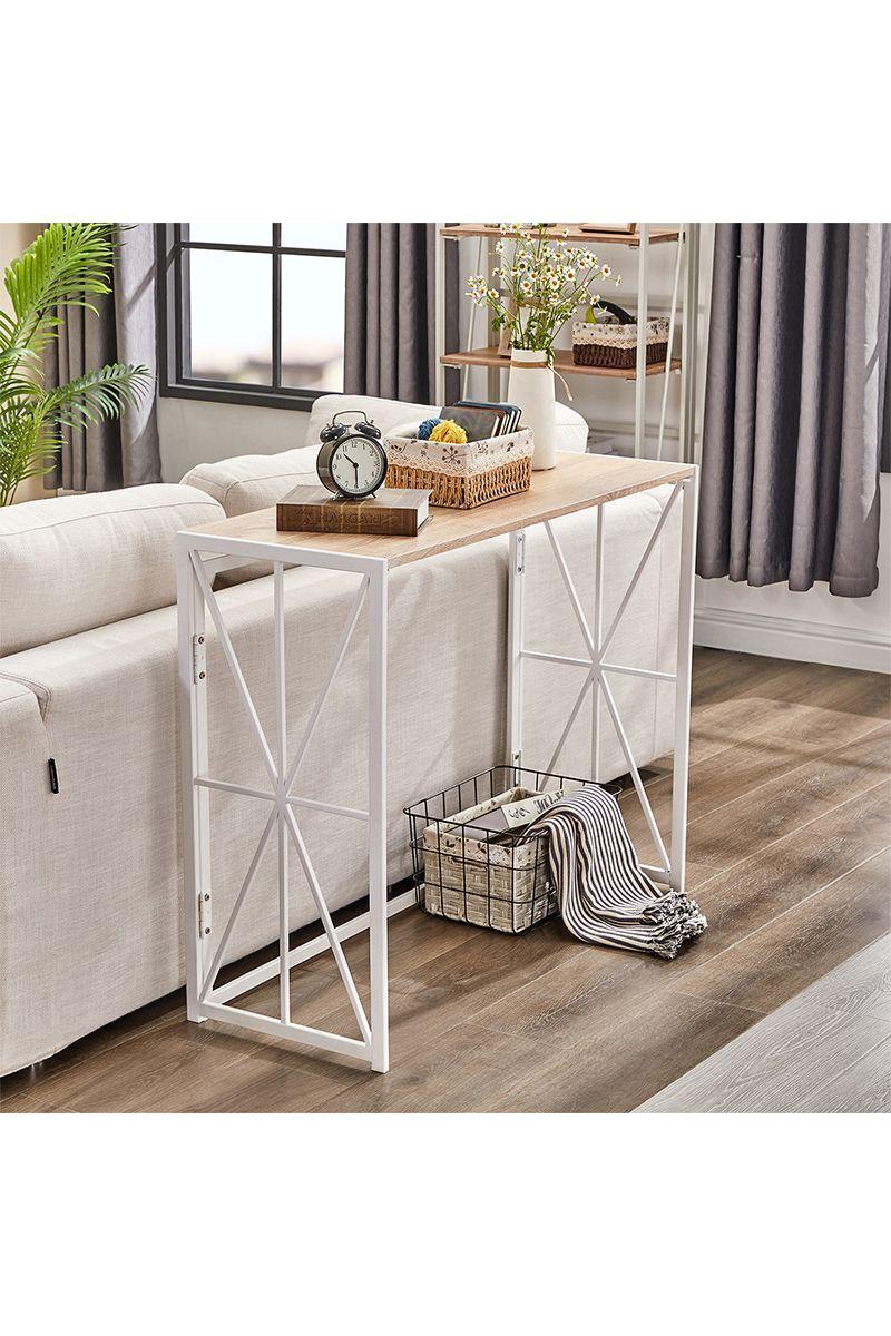 Escritorio Asteria Mesa de Arrimo Plegable Beige-5