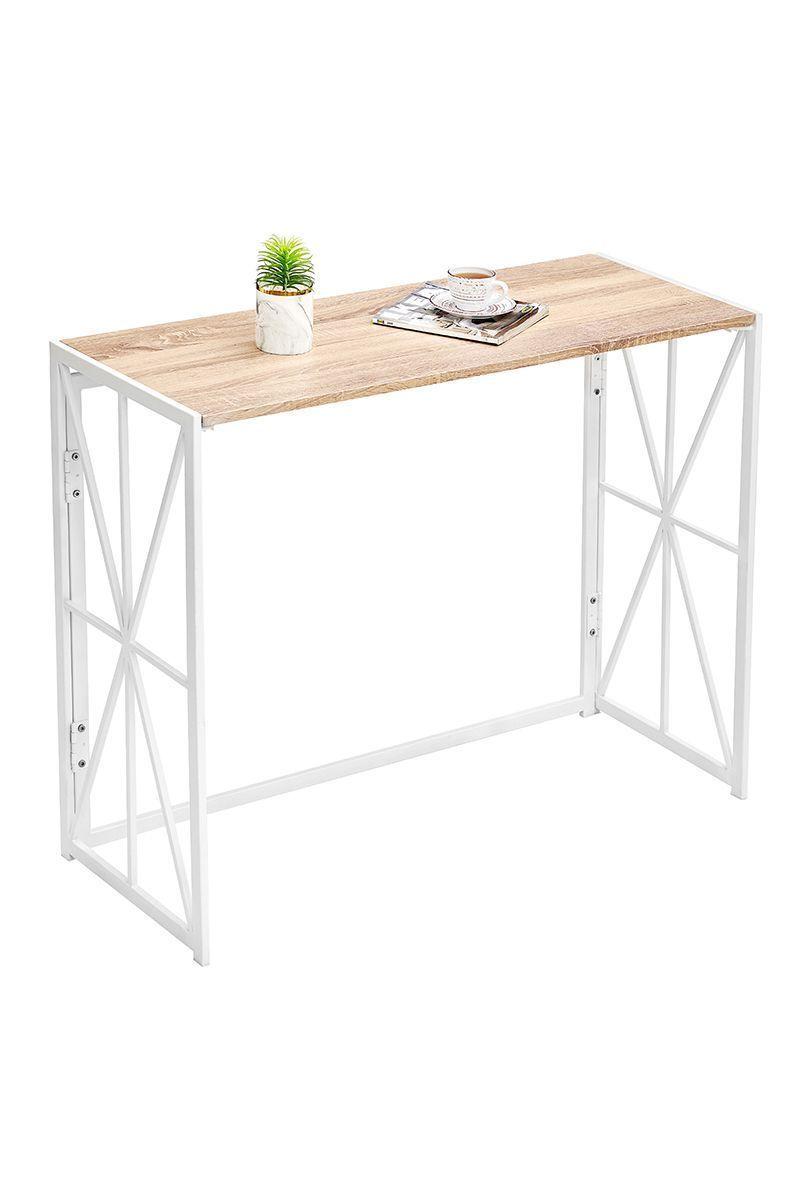 Escritorio Asteria Mesa de Arrimo Plegable Beige-0