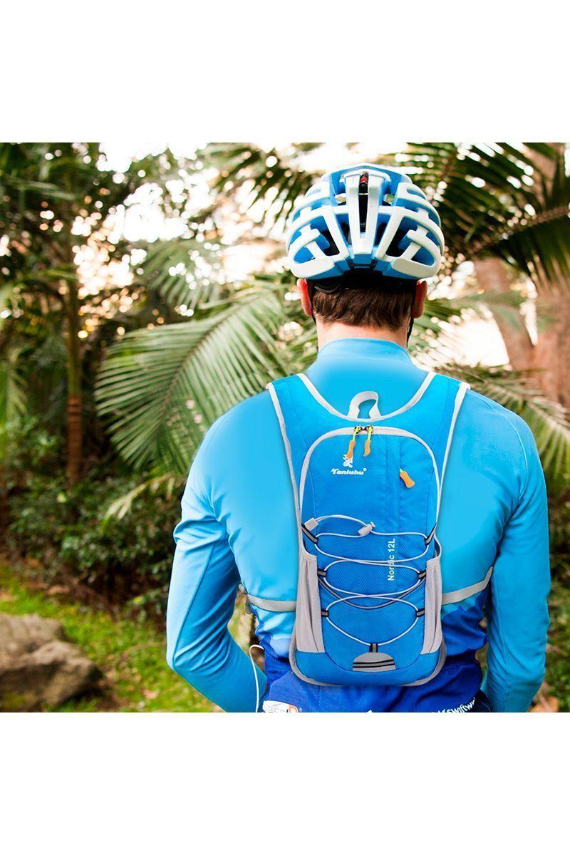 Mochila Hidratación 12L Outdoor Trekking Azul-4