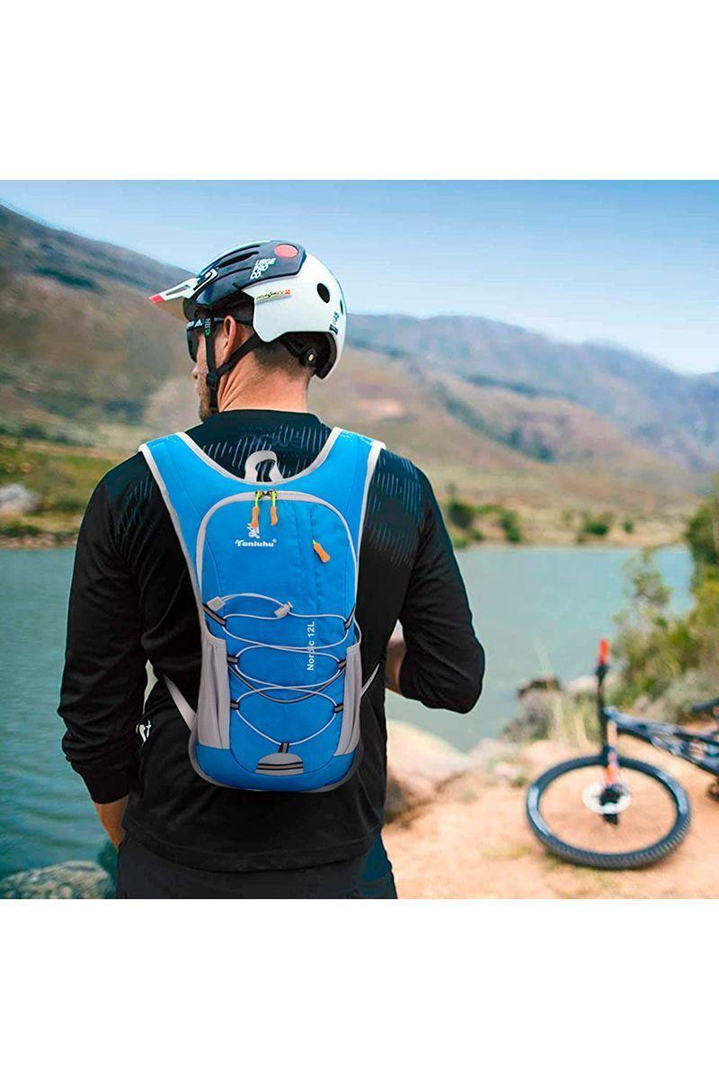 Mochila Hidratación 12L Outdoor Trekking Azul-1