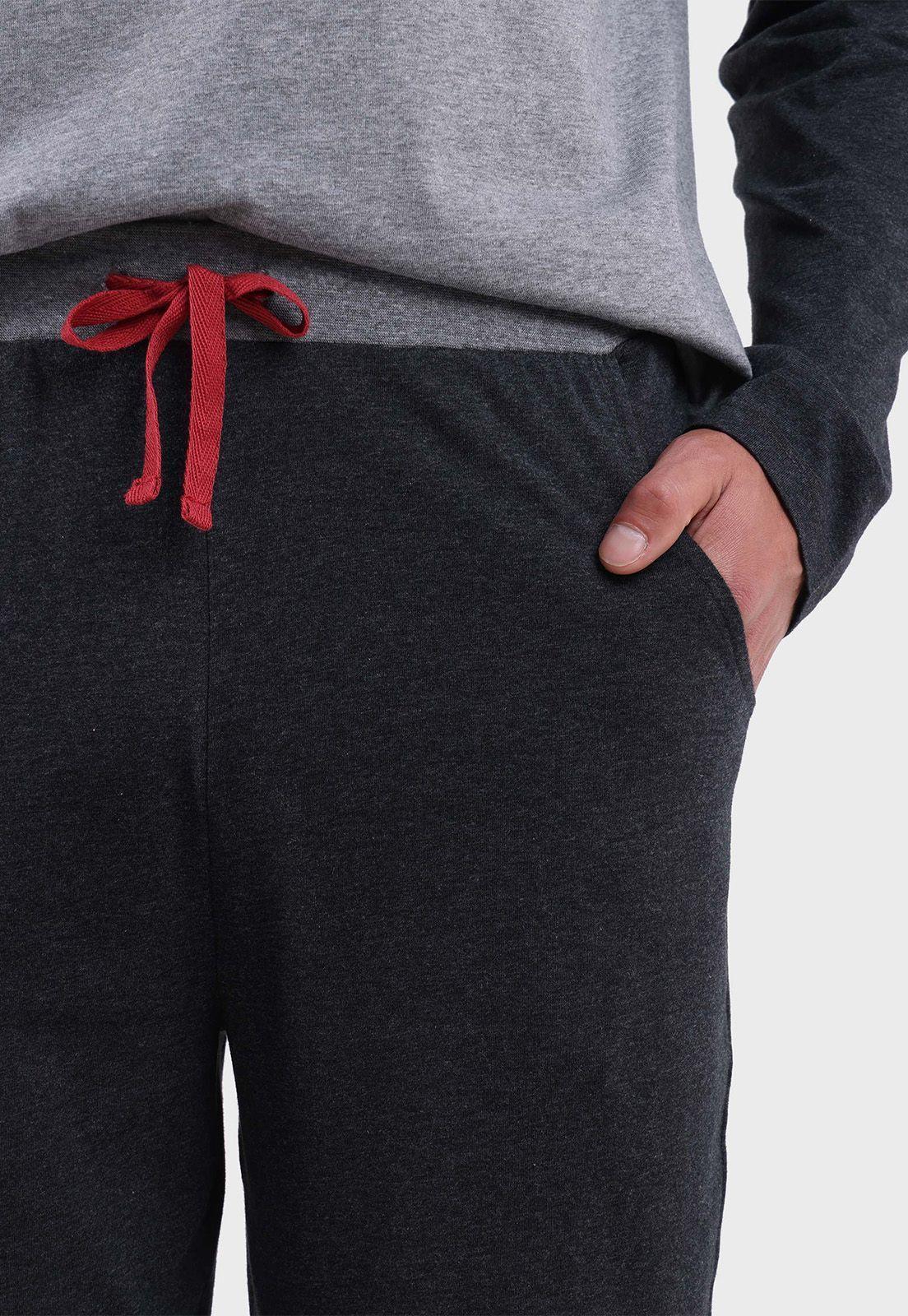 Pijama Largo Cuello En V Arrow P1I2307GR-5