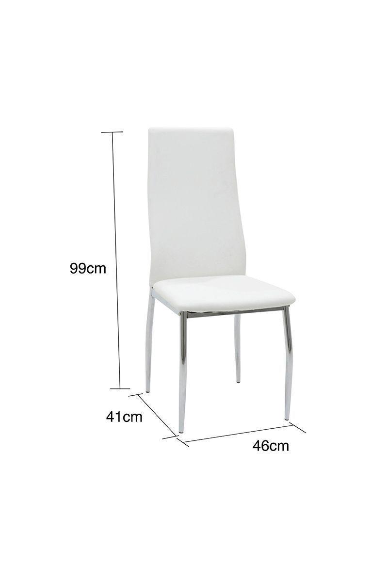 Pack 4 Sillas de Comedor Medellin Blanco-2