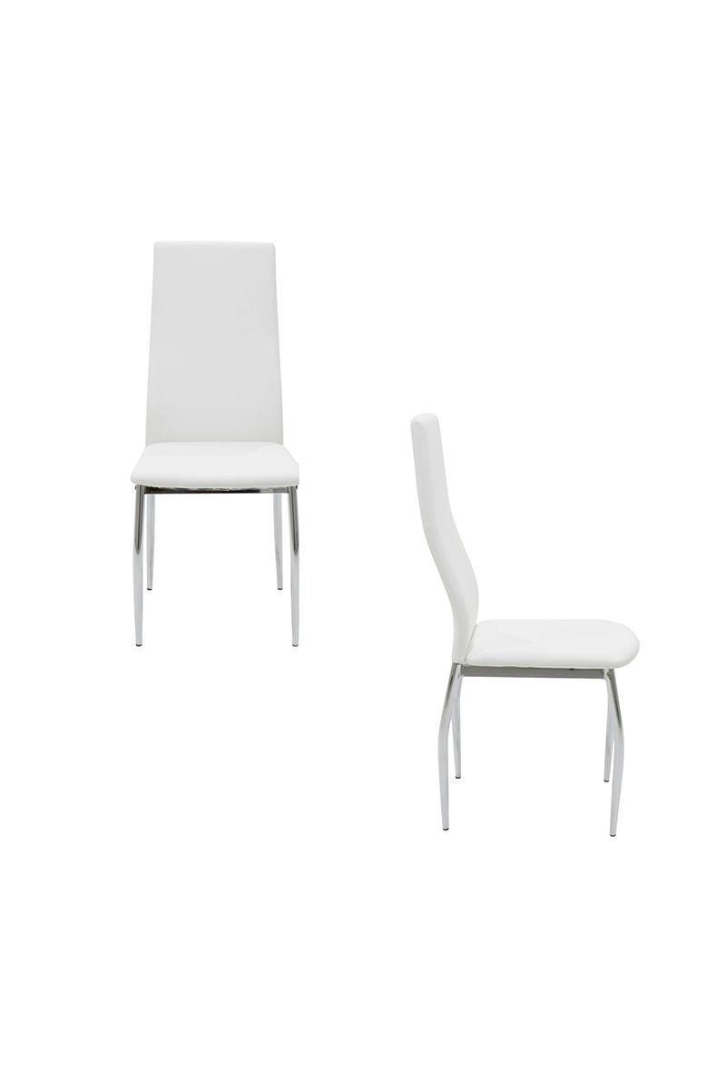 Pack 4 Sillas de Comedor Medellin Blanco-3