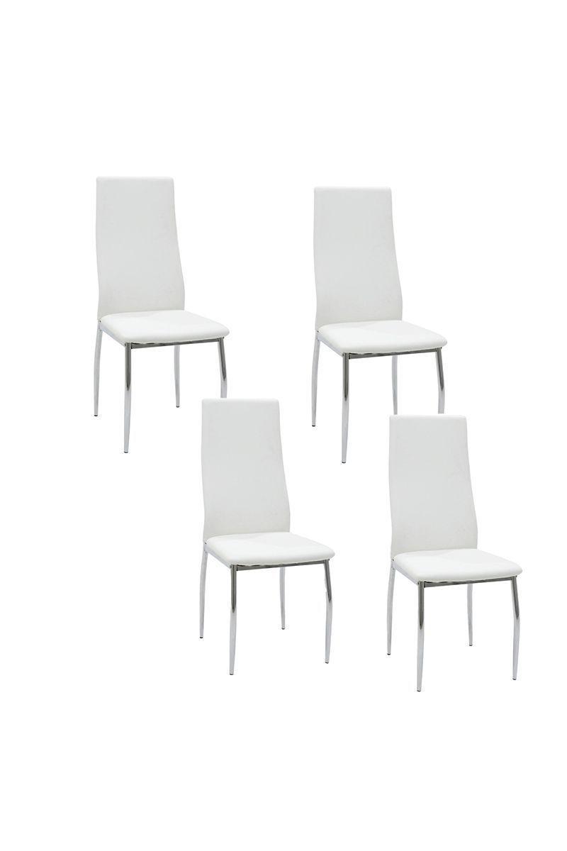 Pack 4 Sillas de Comedor Medellin Blanco-0