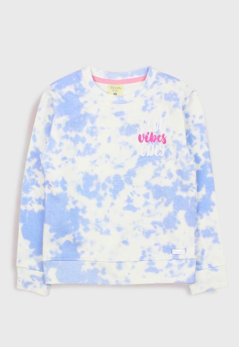 Poleron kids niña tie dye soul 293-0