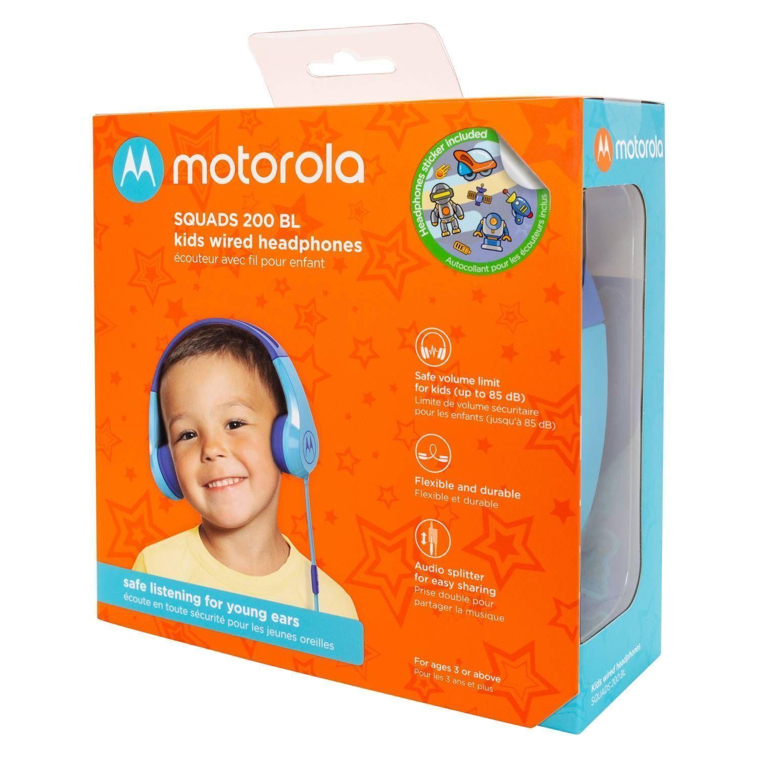 Audífonos Motorola con micrófono squads 200 azul-3