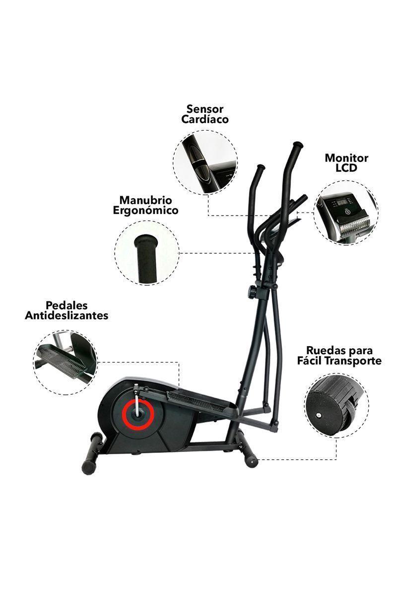Bicicleta Elíptica Magnética Volante 5 Kg Negro-3