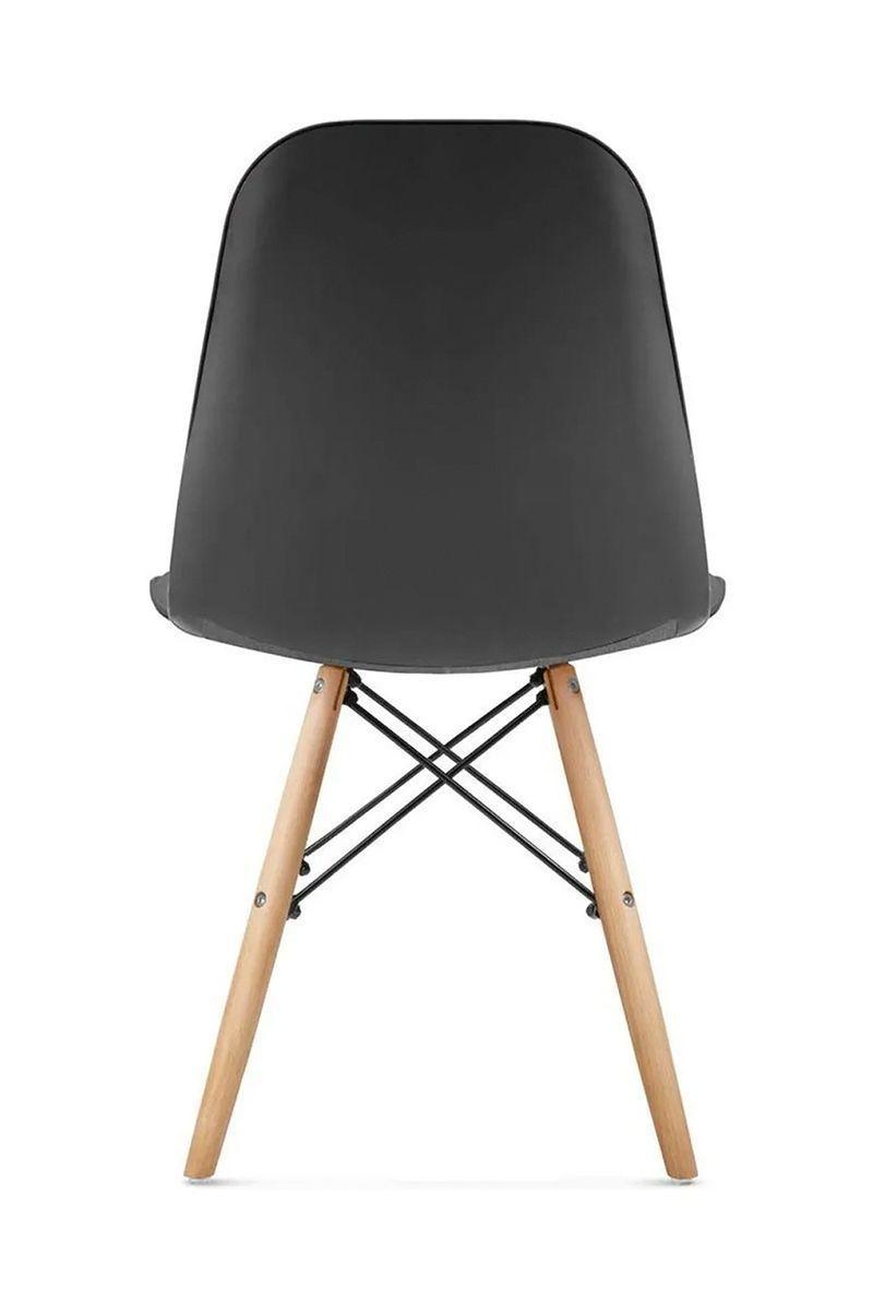 Pack 4 Sillas Eames Acolchadas Pu Negro-5