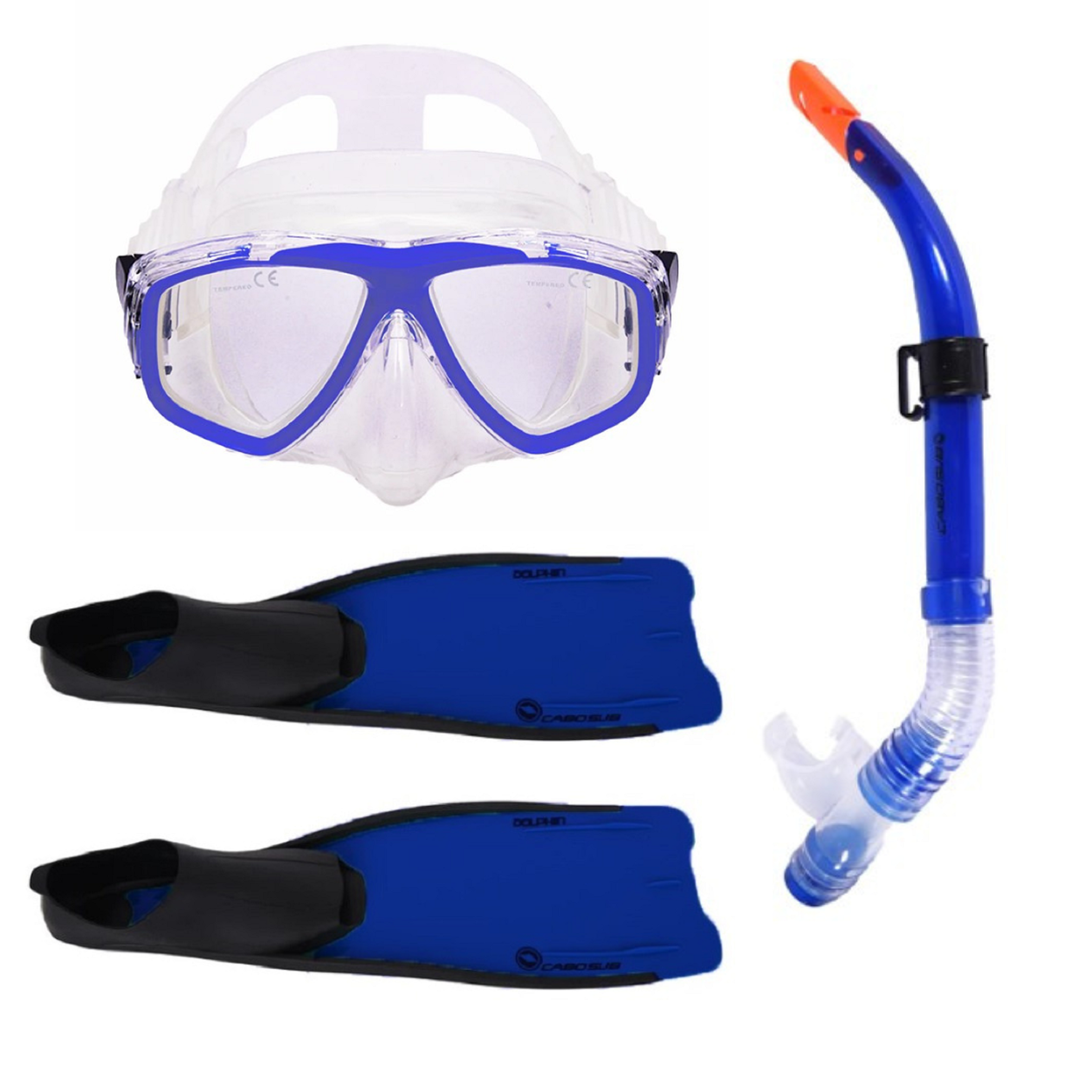 Pack de Buceo Modelo Dolphin Silicona-0