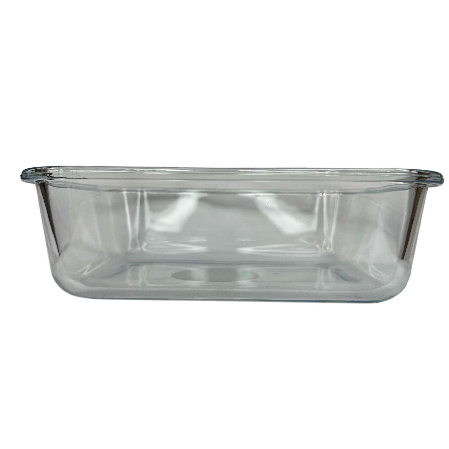 Pack 3 Taper Hermético Rectangular de Vidrio 1000 ml - Keep-4