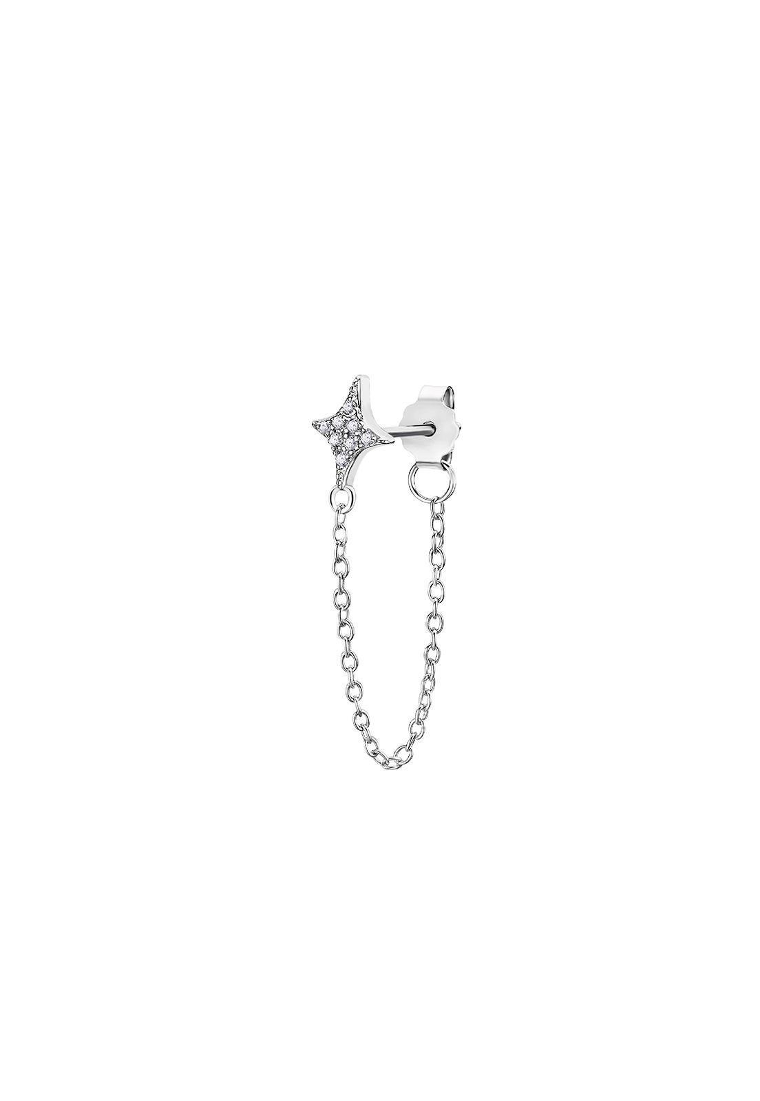 Pendiente Plata LP3342-9/1 Lotus Silver Mujer Ear -0