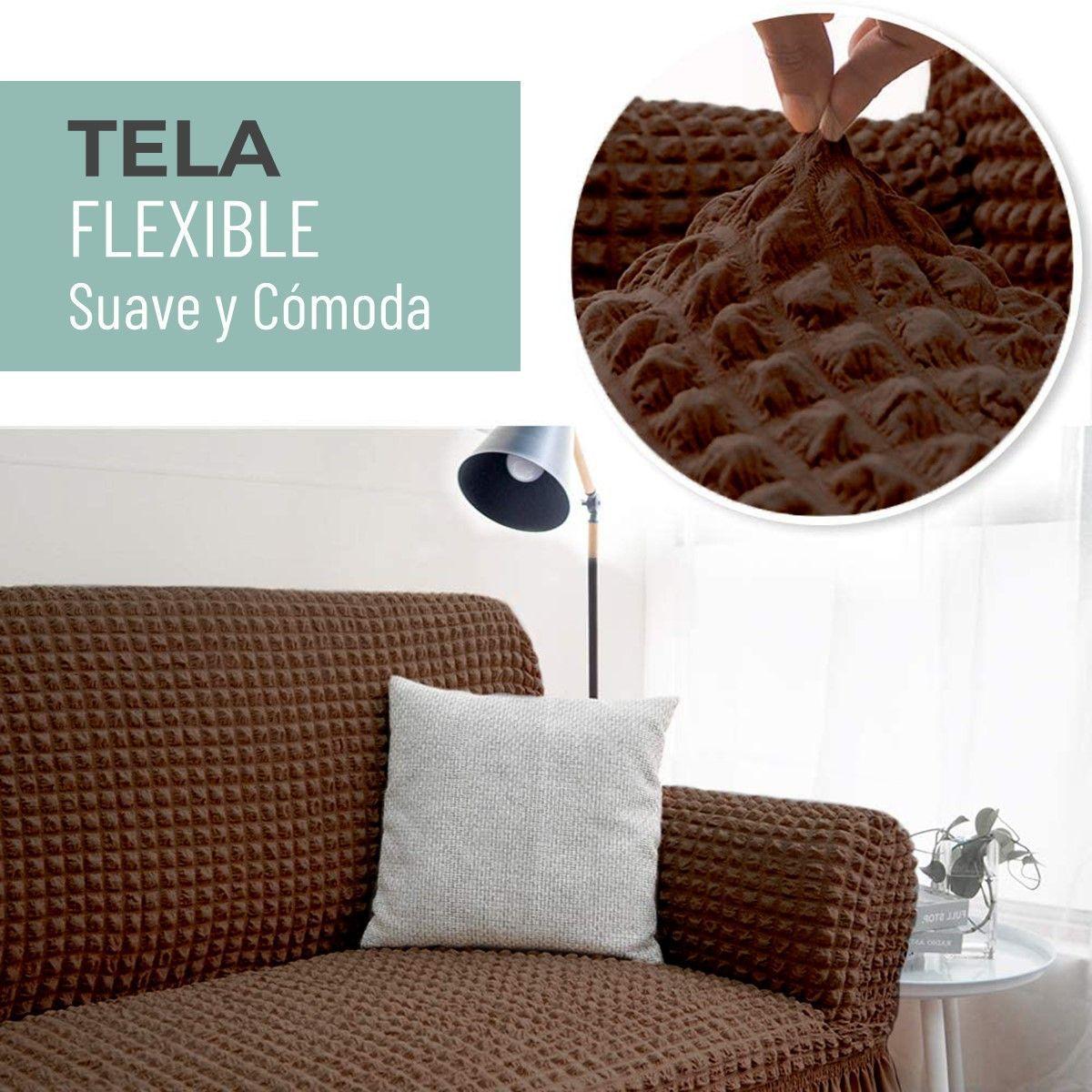 Funda Sofa Elastica Cubre Sillon Turco Juego 3+1+1 Cuerpos-1