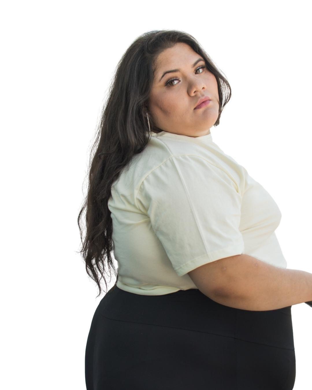 Polera Crop Talla Grande Plus Size XL a 4XL -1