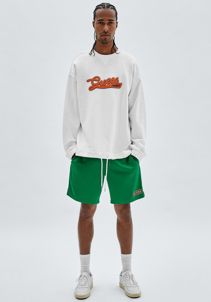 Poleron Guess Go Collegiate Crewneck G011 BLANCO-0