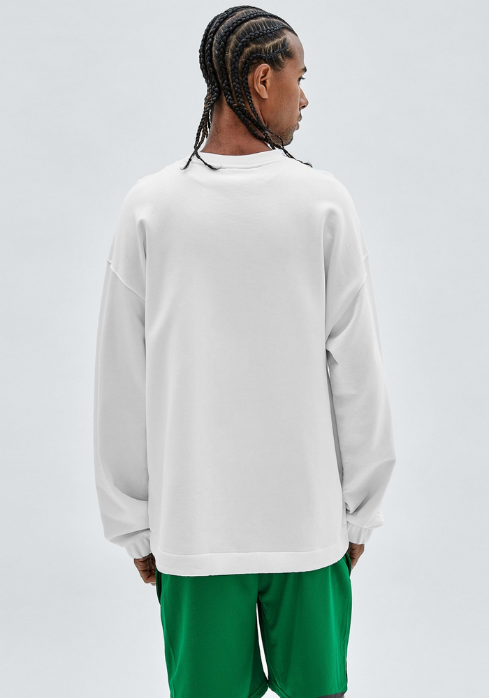 Poleron Guess Go Collegiate Crewneck G011 BLANCO-3