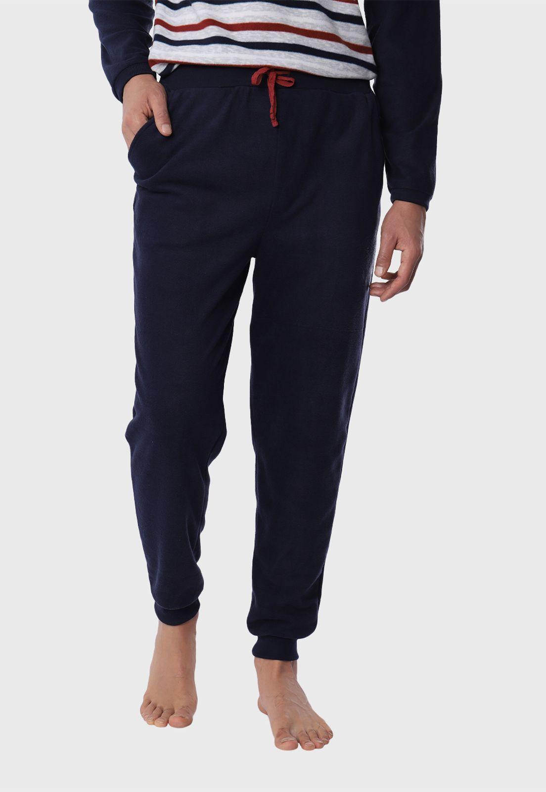 Pijama Polar Largo A Rayas Arrow-3