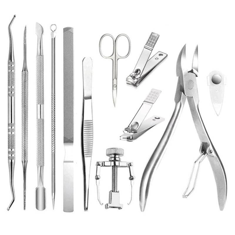 Set De Pedicura Herramientas Para Uñas Encarnadas-0