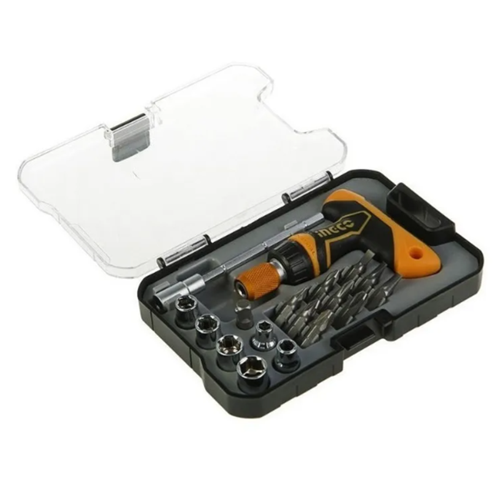 Kit Destornillador 24 Pcs C/ Llave Mango T Ingco-1