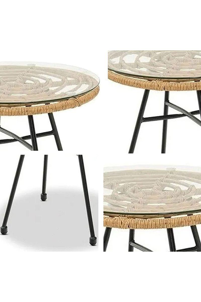 Set De Terraza 3 Pieza Graneda Café-4