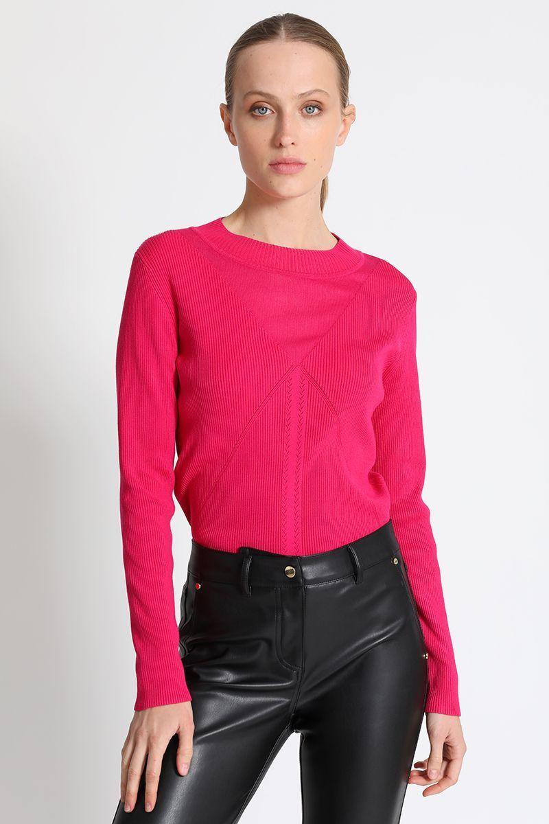 Jersey Tejido Fucsia Liola-3