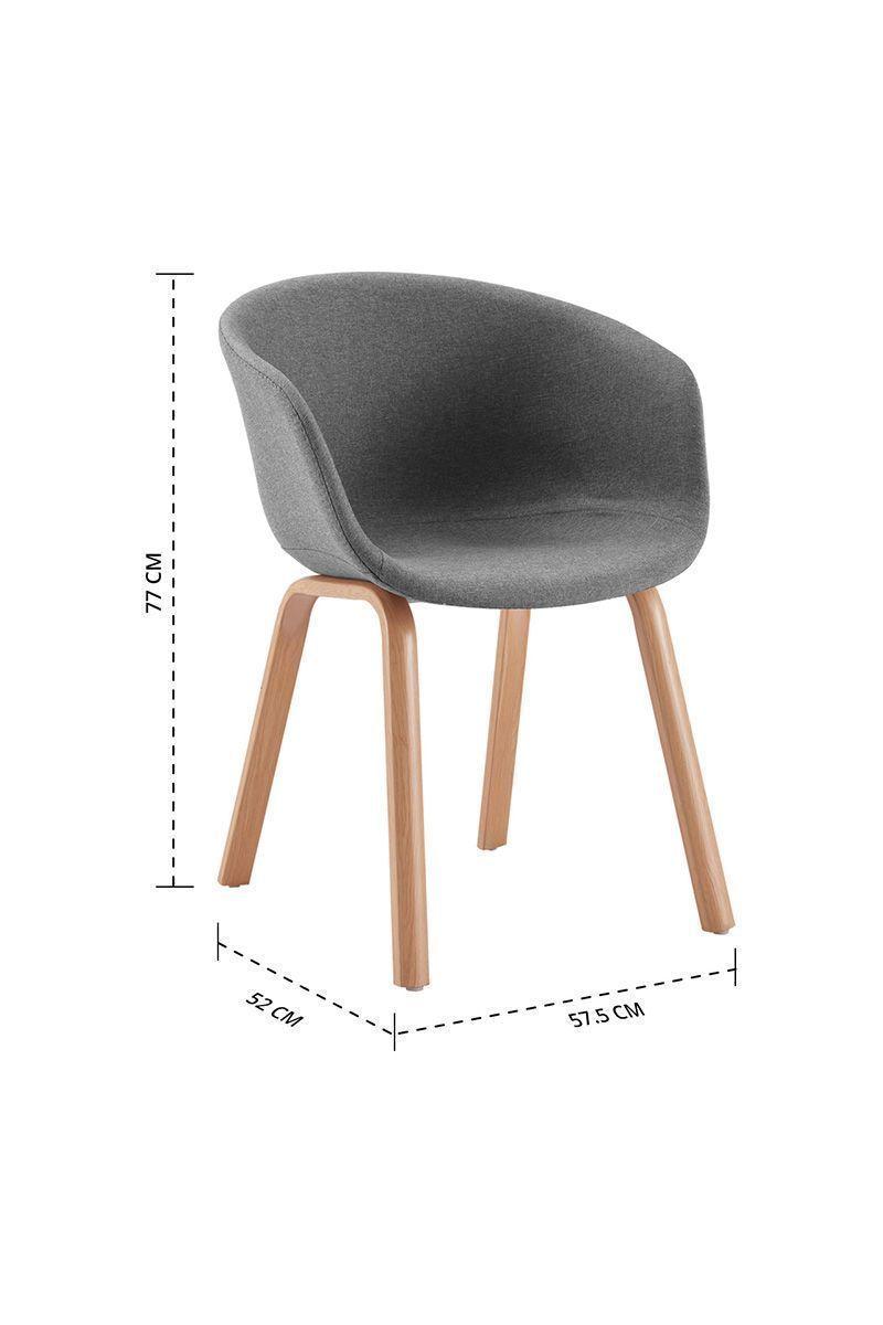 Silla de Comedor Sitial Legna Gris-2