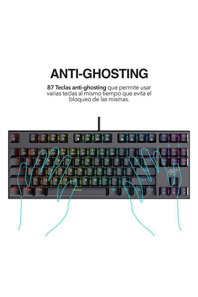 Teclado Mecánico TKL Gamer Switch KB869 Negro-4