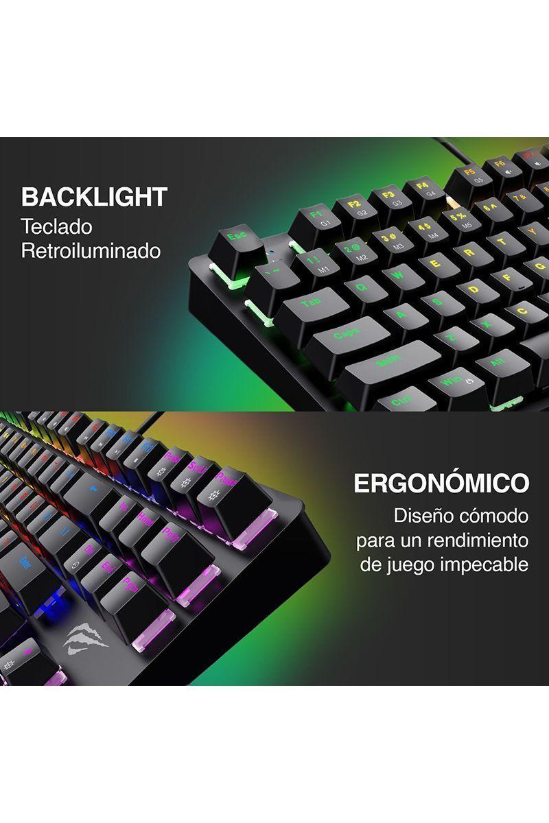 Teclado Mecánico TKL Gamer Switch KB869 Negro-3
