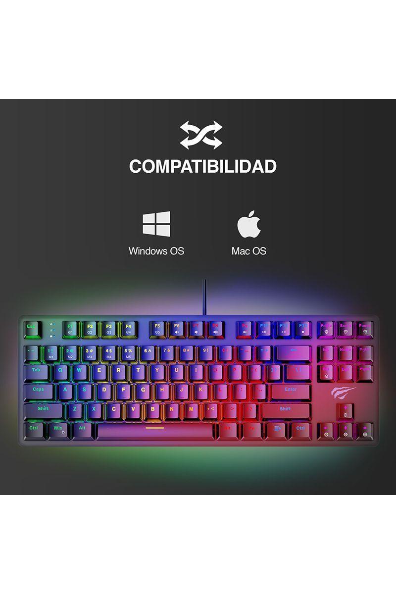 Teclado Mecánico TKL Gamer Switch KB869 Negro-5