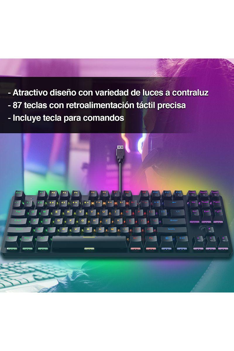 Teclado Mecánico TKL Gamer Switch KB869 Negro-2