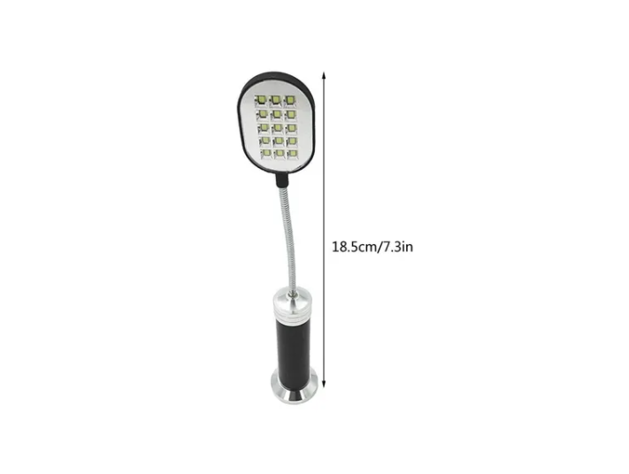 Linterna De Mesa Metálica Con Base Magnetica 15 Led-2