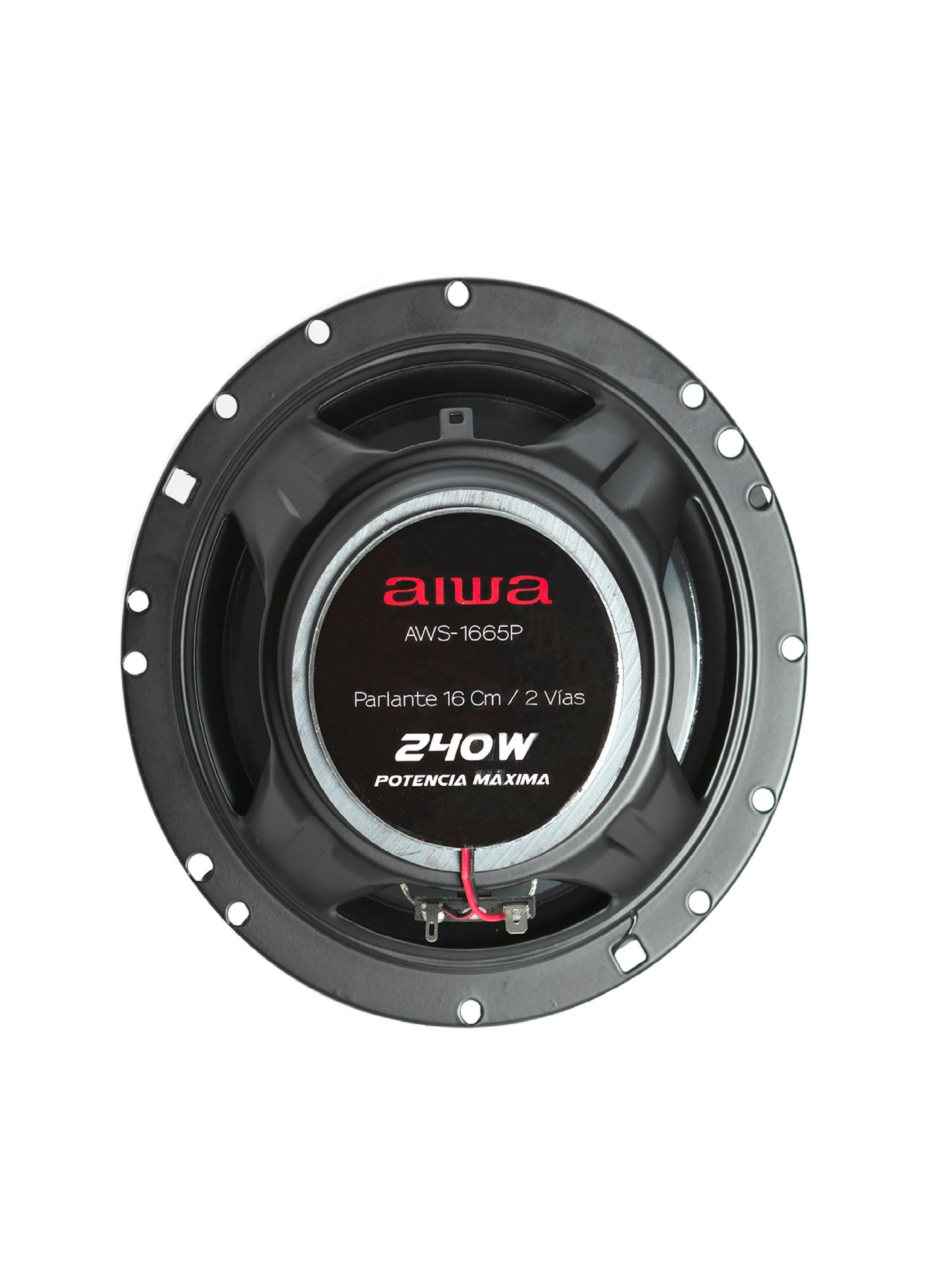 Parlantes Para Auto 16cm 2 Vías 240 Watts Aiwa 1665p-2