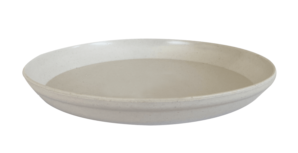 SET MACETA/PLATO BIO ACTUAL BLANCO 24X18-2