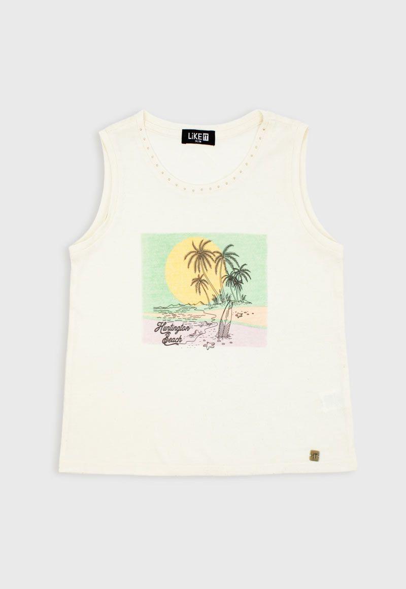 Polera teens niña top conexión 528-0