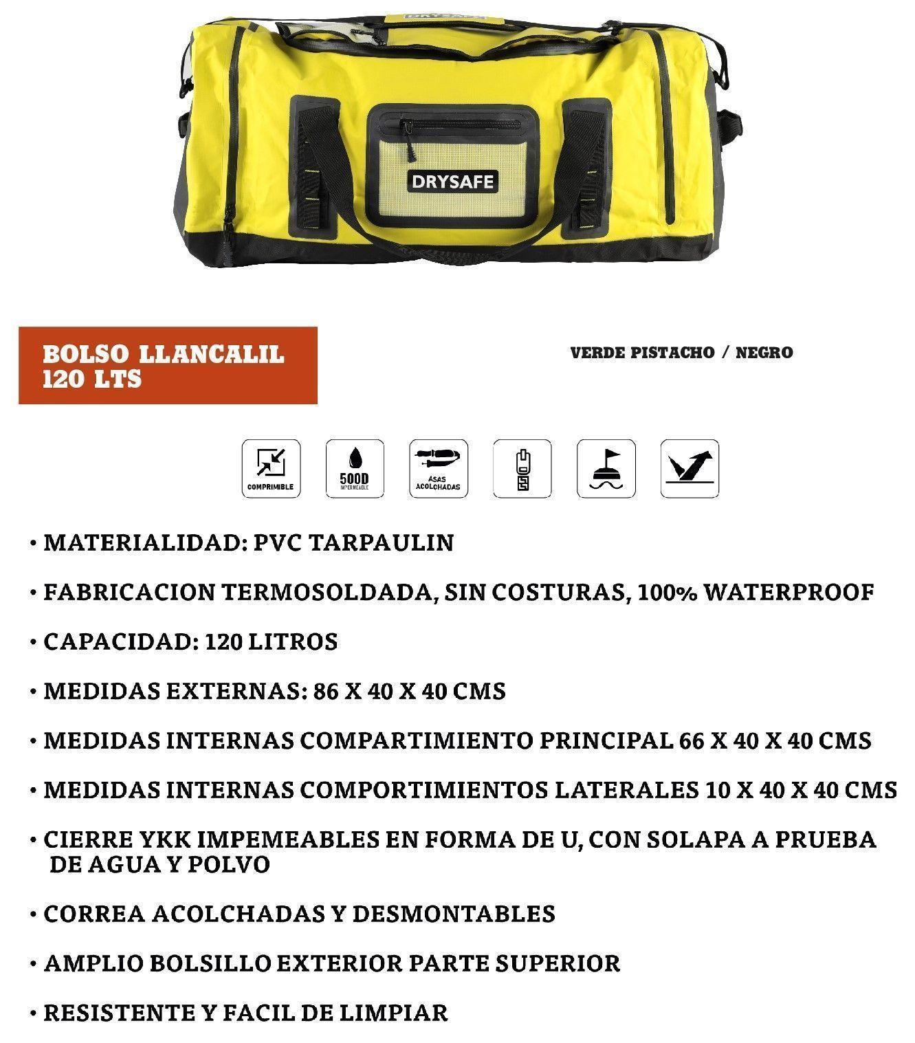 Bolso XL Llancalil 120 Litros Verde Pistacho-17