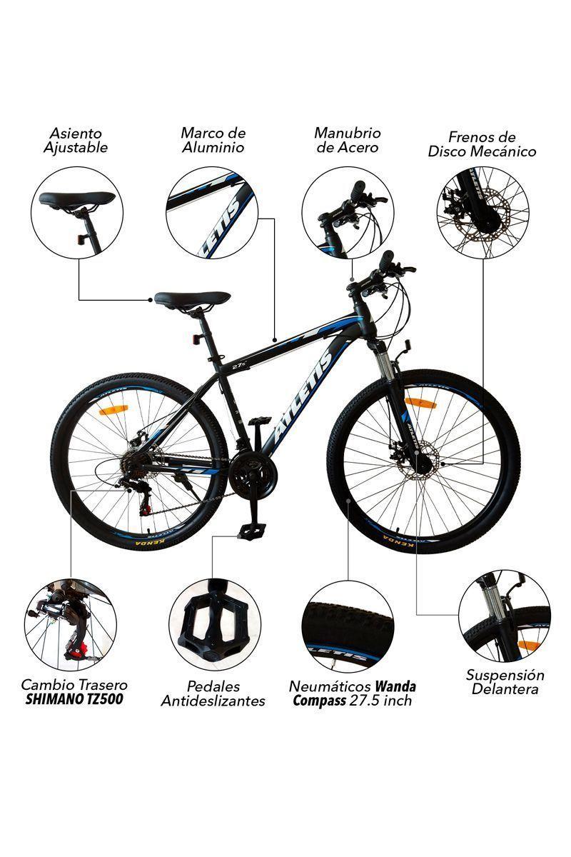 Bicicleta Mountain Bike Tomzak 27.5" Azul-3